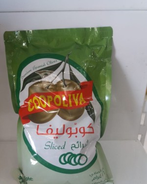 كوبوليفا زيتون أخضر شرايح كيس