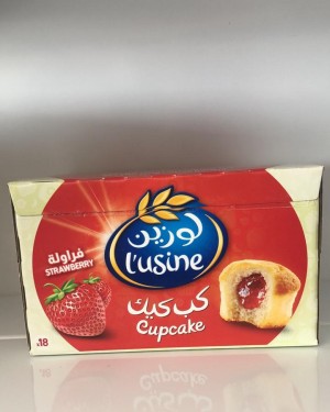 لوزين كب كيك فراولة كرتون