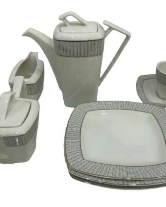 طقم سفرة بلانكا أبيض 21 قطعة 