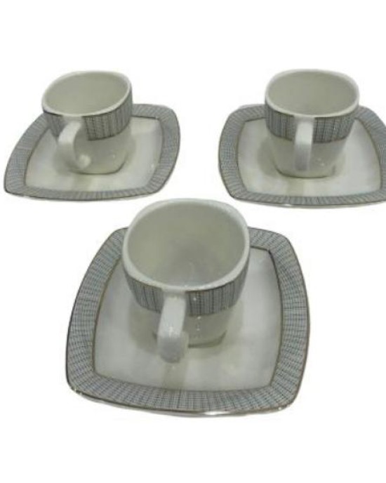 طقم قهوة بلانكا أبيض 12 قطعة