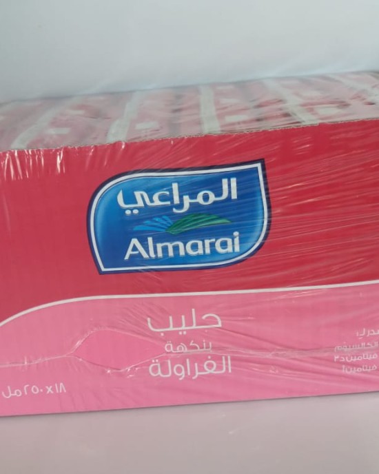 حليب المراعي فراولة 250مل