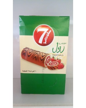 سويسرول بحشوة الفراولة