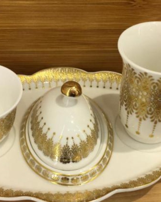 تبسي سيراميك +كأس +تمرية + فنجان