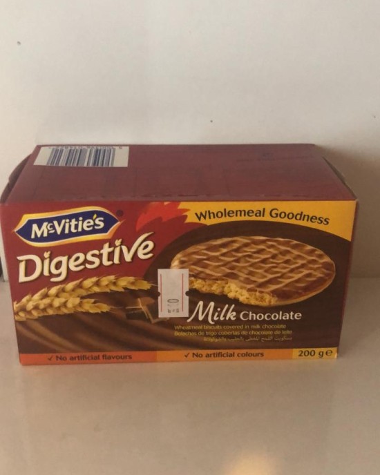 بسكويت دايجستيف ميلك شوكليت ٢٠٠ جرام