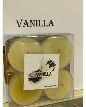 شمعة برائحة الفانيلا 4 حبة