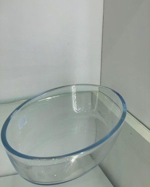 صينية زجاج بيضاوية  صغيرة
