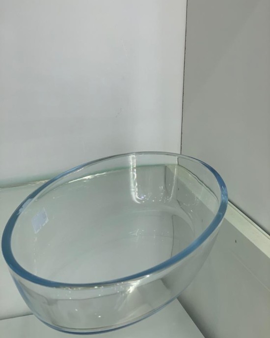 صينية زجاج بيضاوية  صغيرة