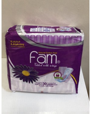 فوط صحية فام مطوية بالأجنحة