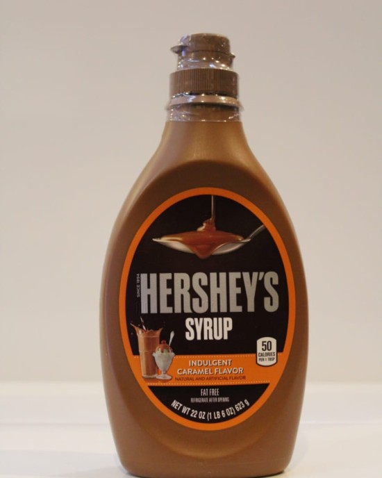 HERSHEY syrup caramel flavor